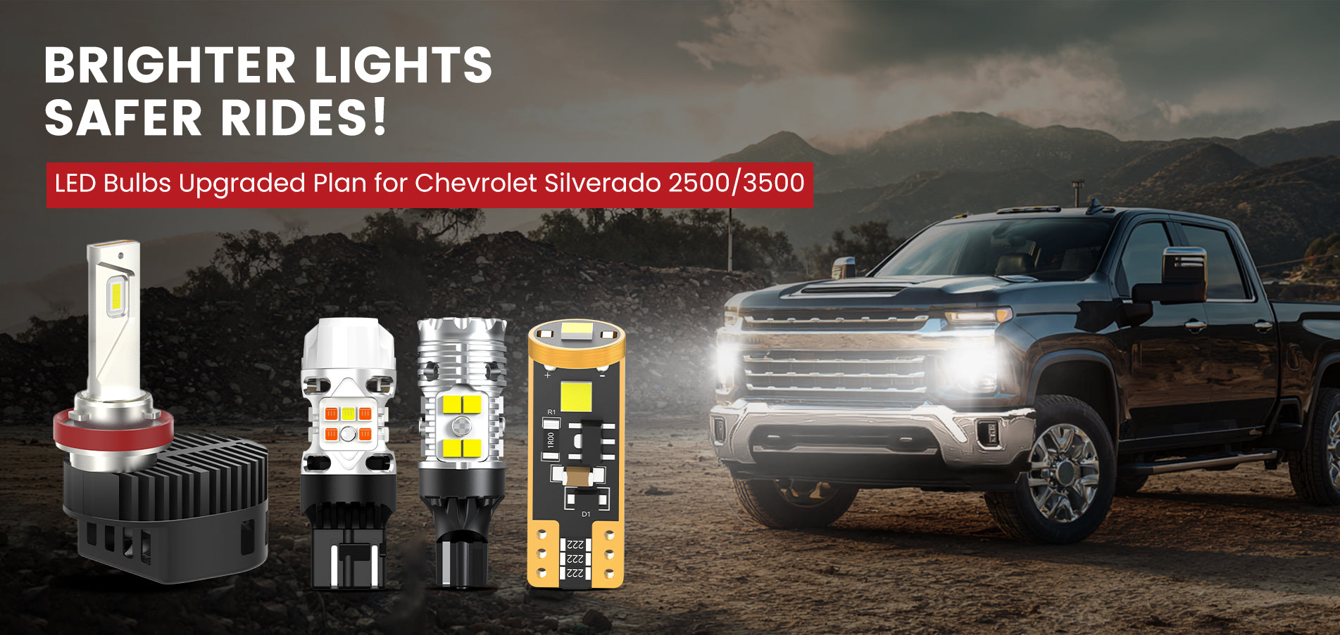 Lasfit LED Bulbs for 2020-2026 Chevrolet Silverado 2500 3500