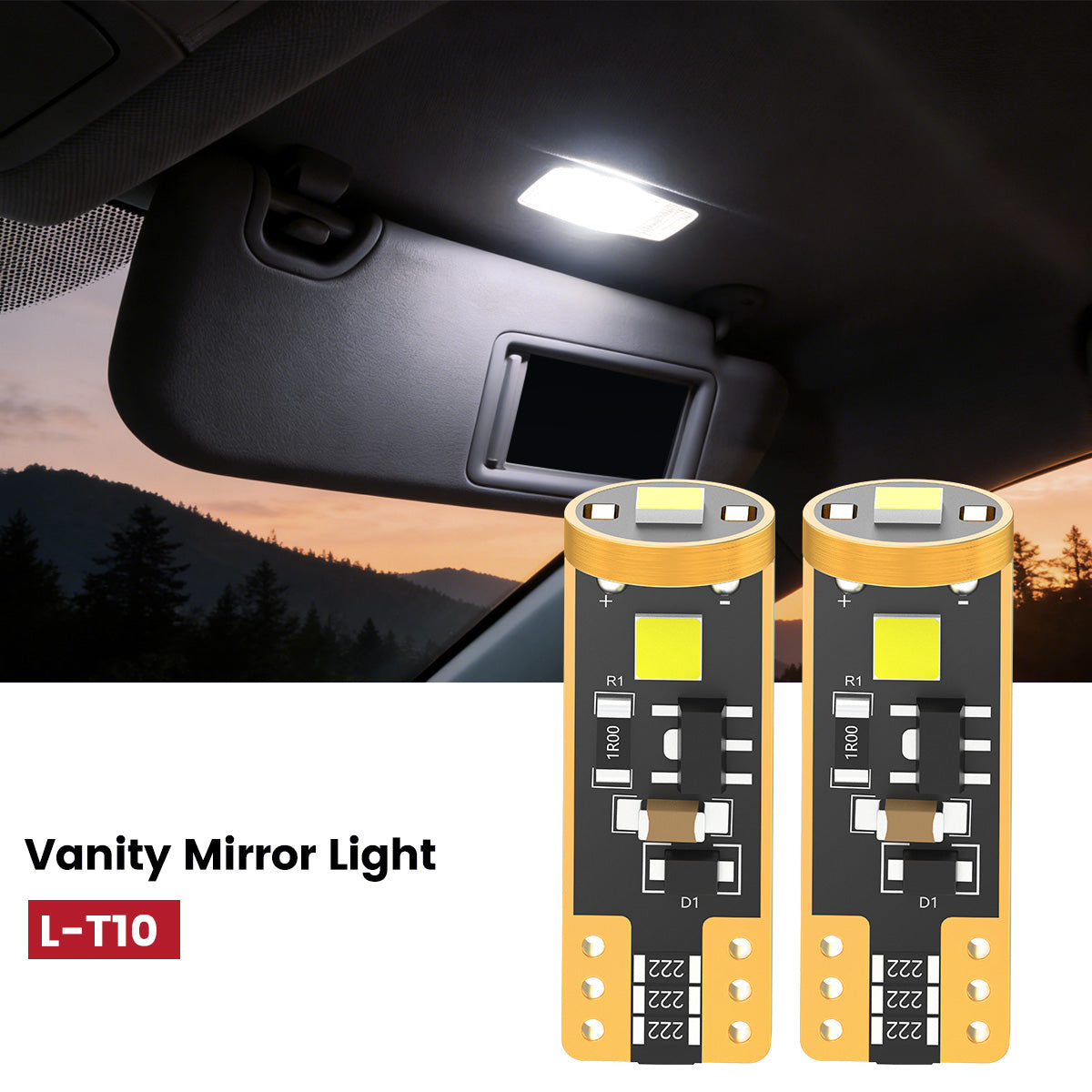 Lasfit 168 led vanity mirror lights fit for 2020-2026 Toyota Highlander  