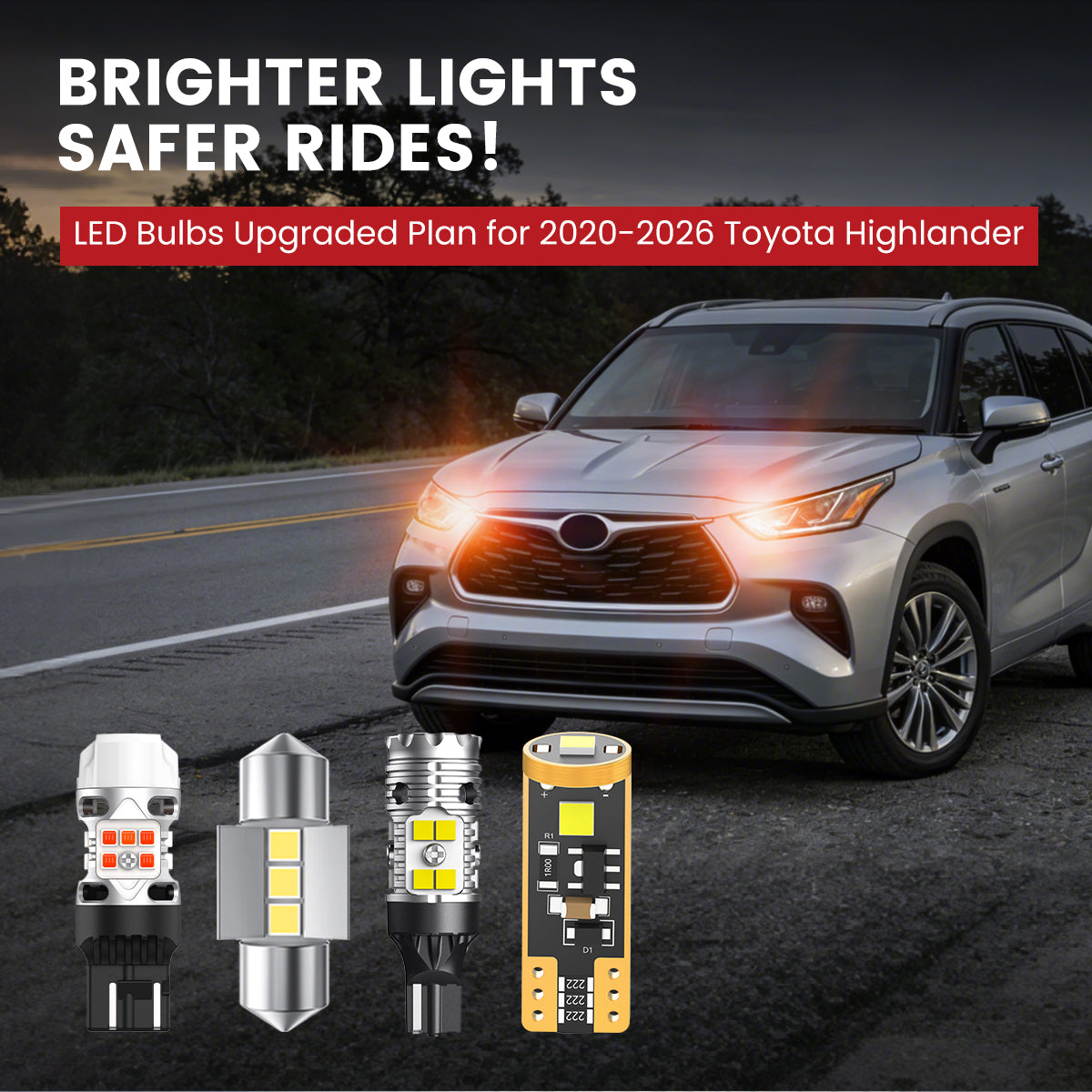 Lasfit LED Bulbs for 2020-2026 Toyota Highlander