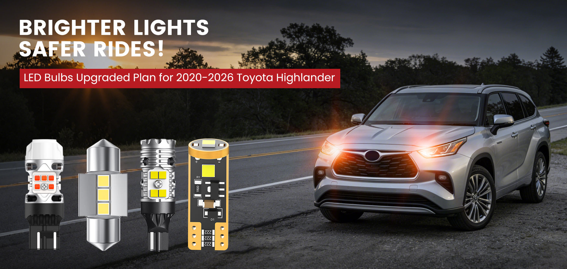 Lasfit LED Bulbs for 2020-2026 Toyota Highlander