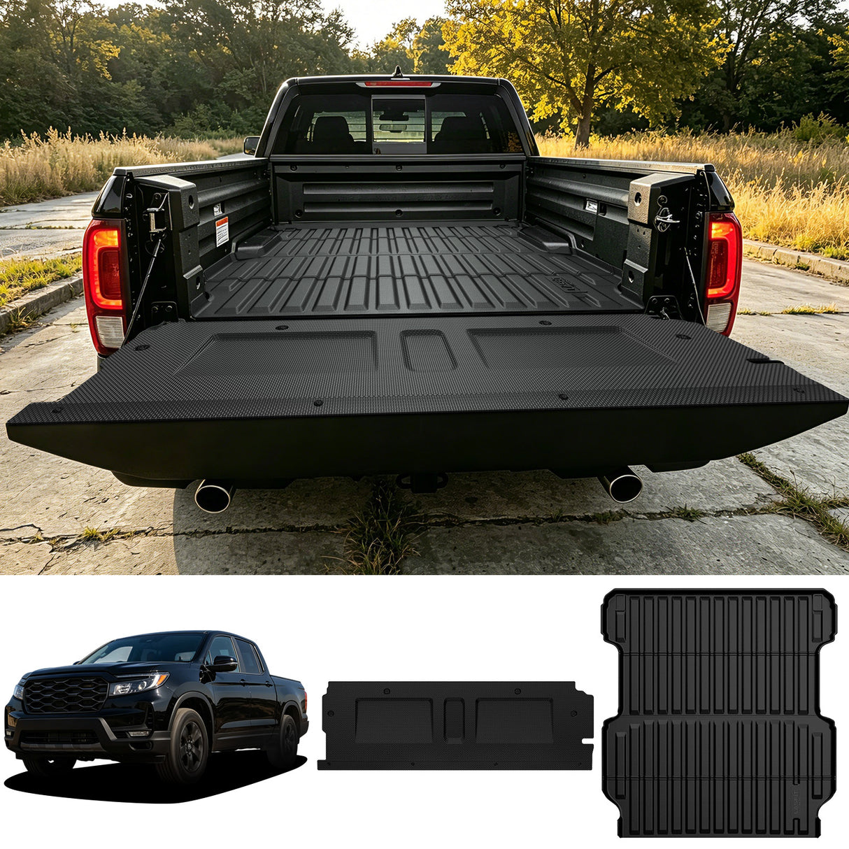 2020-2026 Honda Ridgeline 5.3FT(64") Truck Bed Mat or Tailgate Mat