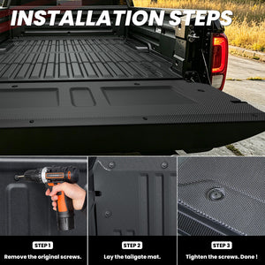 2020-2026 Honda Ridgeline Tailgate Mat Installation Steps