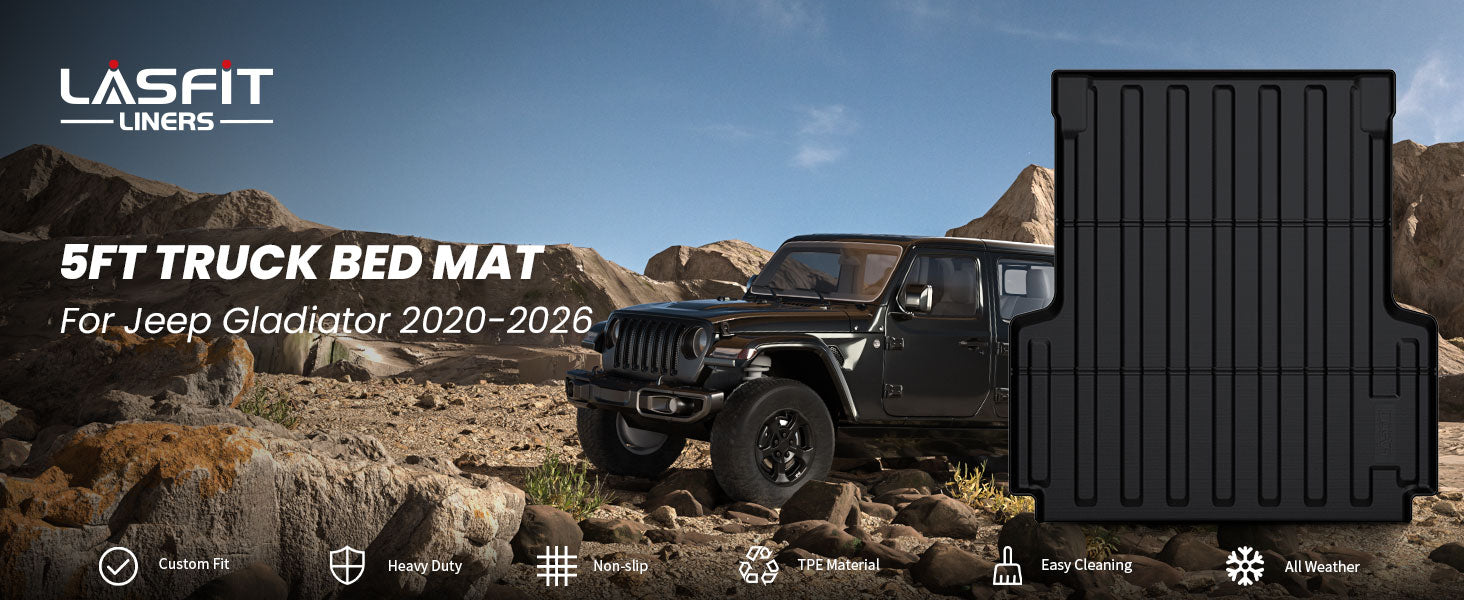 Jeep Gladiator 2020-2026 truck bed mat