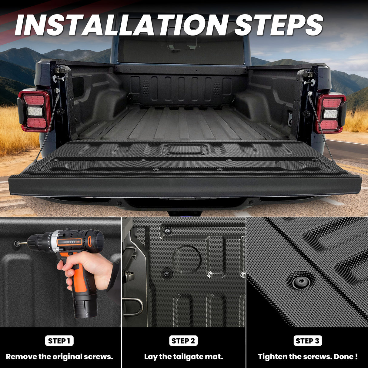 2020-2026 Jeep Gladiator Tailgate Mat