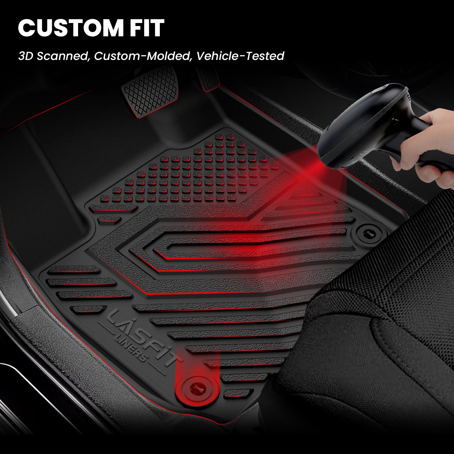 Tappetini Auto Kia Sportage Hybrid 2023-2024 Su Misura In TPE | Set Completo Per Pavimento E Bagagliaio | Antiscivolo, Impermeabili E Facili Da Pulire | Accessori Interni Invernali E Estivi