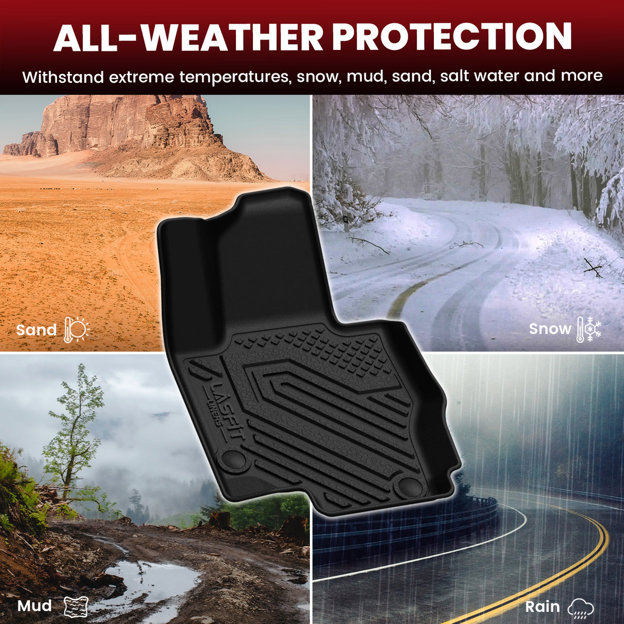 2020-2026 Mercedes-Benz GLE-Class Floor Mats & Seatback &  Cargo Mats All Weather Mats