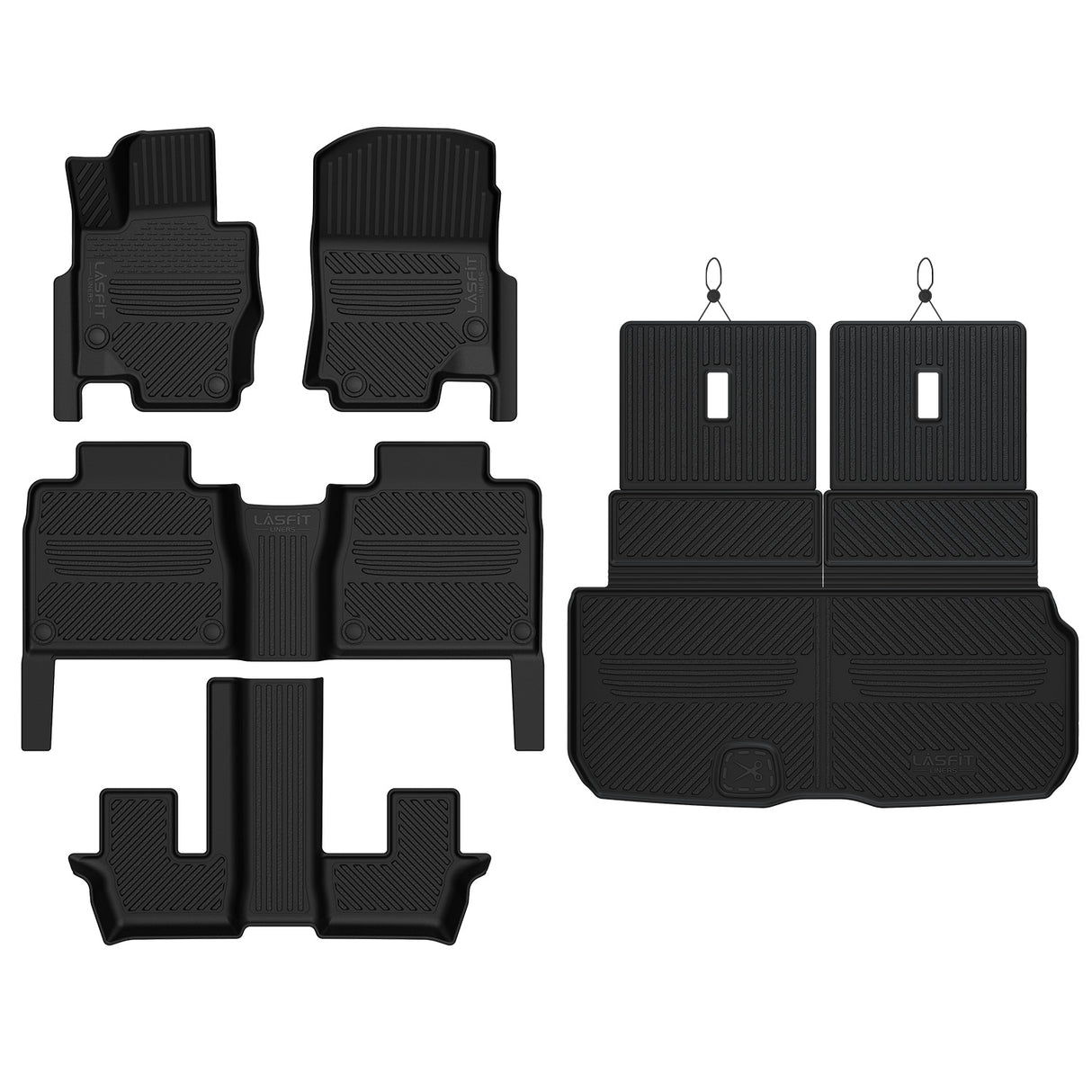2020-2026 Mercedes-Benz GLS Floor Mats & Cargo Mat 7 Seats