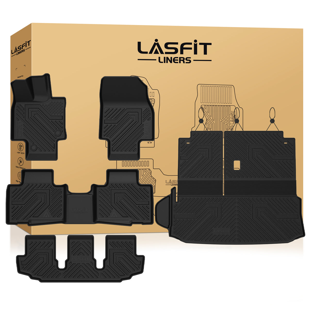 Fit for 2020-2026 Toyota Highlander Floor Mats or Cargo Mat, Fit Gasoline Only, Not for Grand Highlander