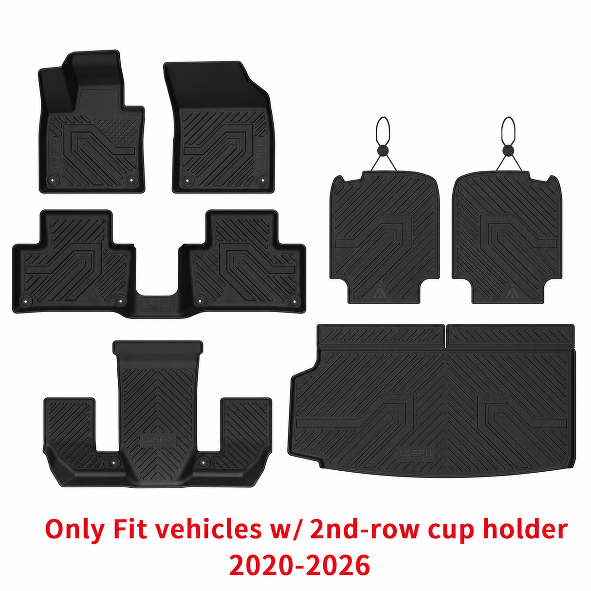 Fit for 2016-2026 Volvo XC90 Floor & Seatback & Cargo Mats, Not Fit Hybrid
