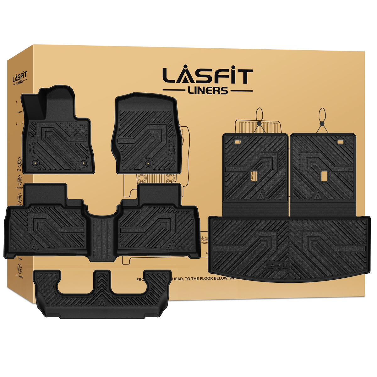 2020-2027 Ford Explorer 7 Seats Floor Mats & Seatback & Cargo Mats