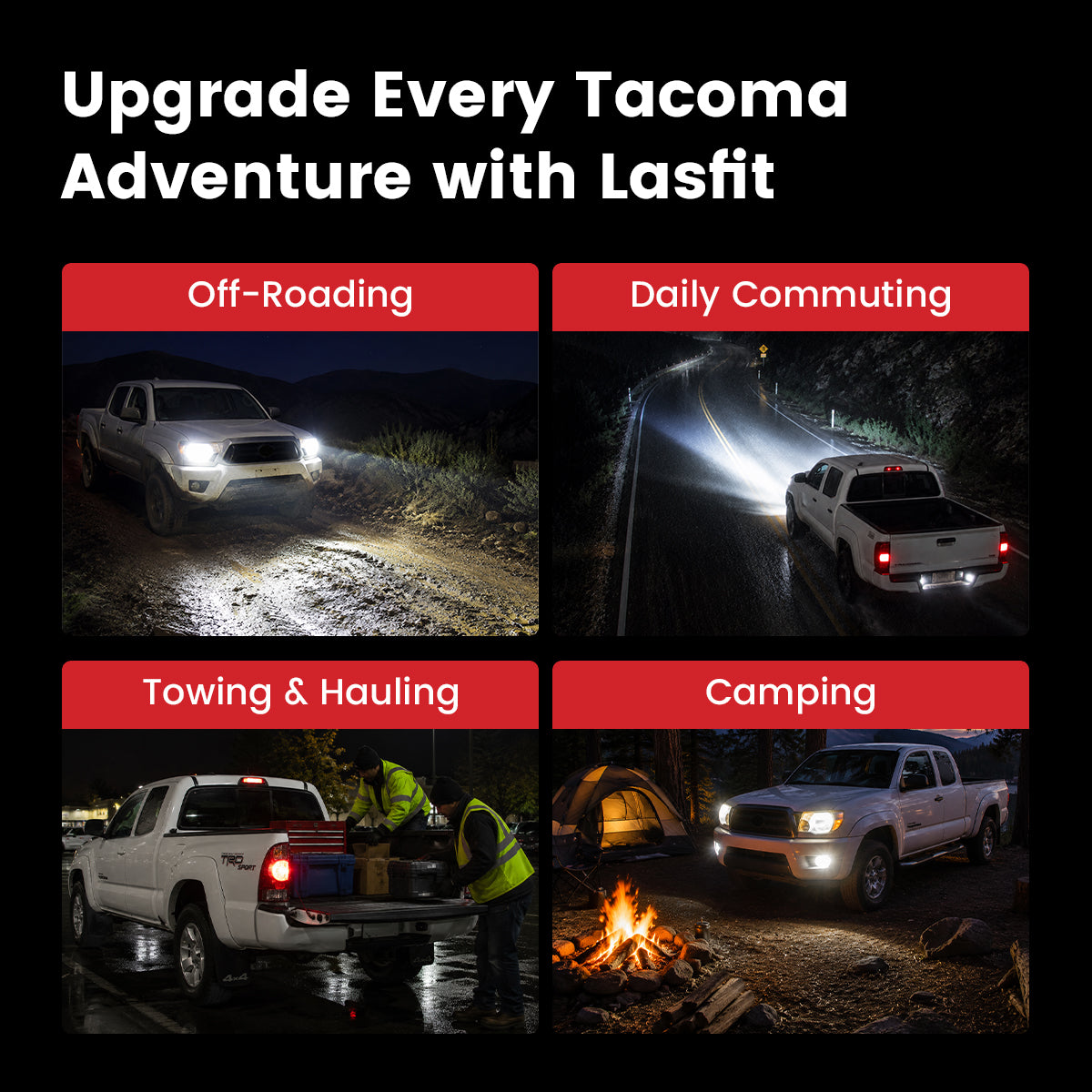Fit for 2001-2015 Toyota Tacoma The Brightest LED Bulbs Upgrade | Tested and Verified