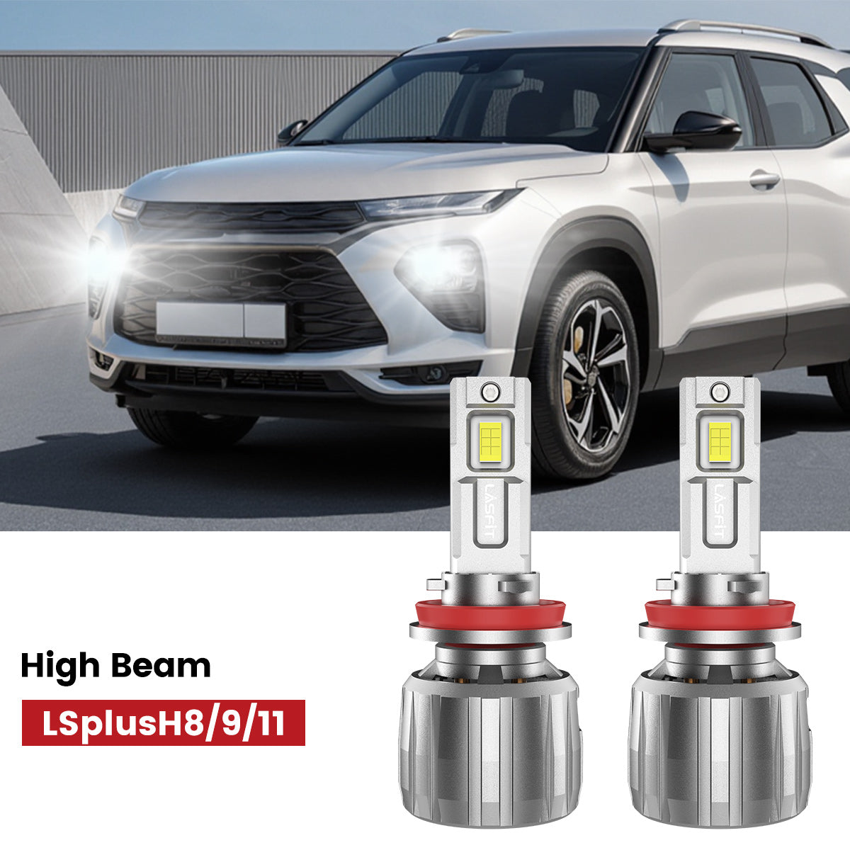 Lasfit H11 led high beam bulbs fit for 2021-2023 Chevrolet Trailblazer 
