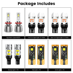 Lasfit combo package led bulbs for 2021-2023 Chevrolet Trailblazer ACTIV/RS（W/ LED Low Beam）