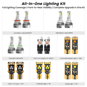 Fit for 2021-2023 Ford F-150 LED Bulbs | Full Exterior & Interior LED Upgrade