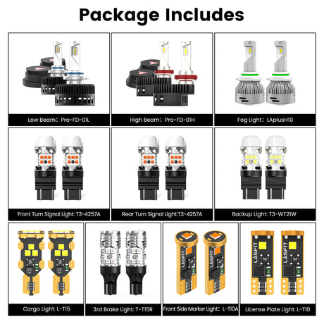 Lasfit combo package led lights for 2021-2023 Ford F-150  XL/STX
