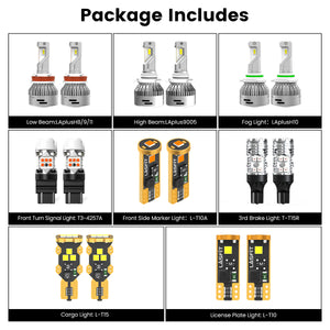 Lasfit combo package led bulbs for 2021-2023 Ford F-150 XLT