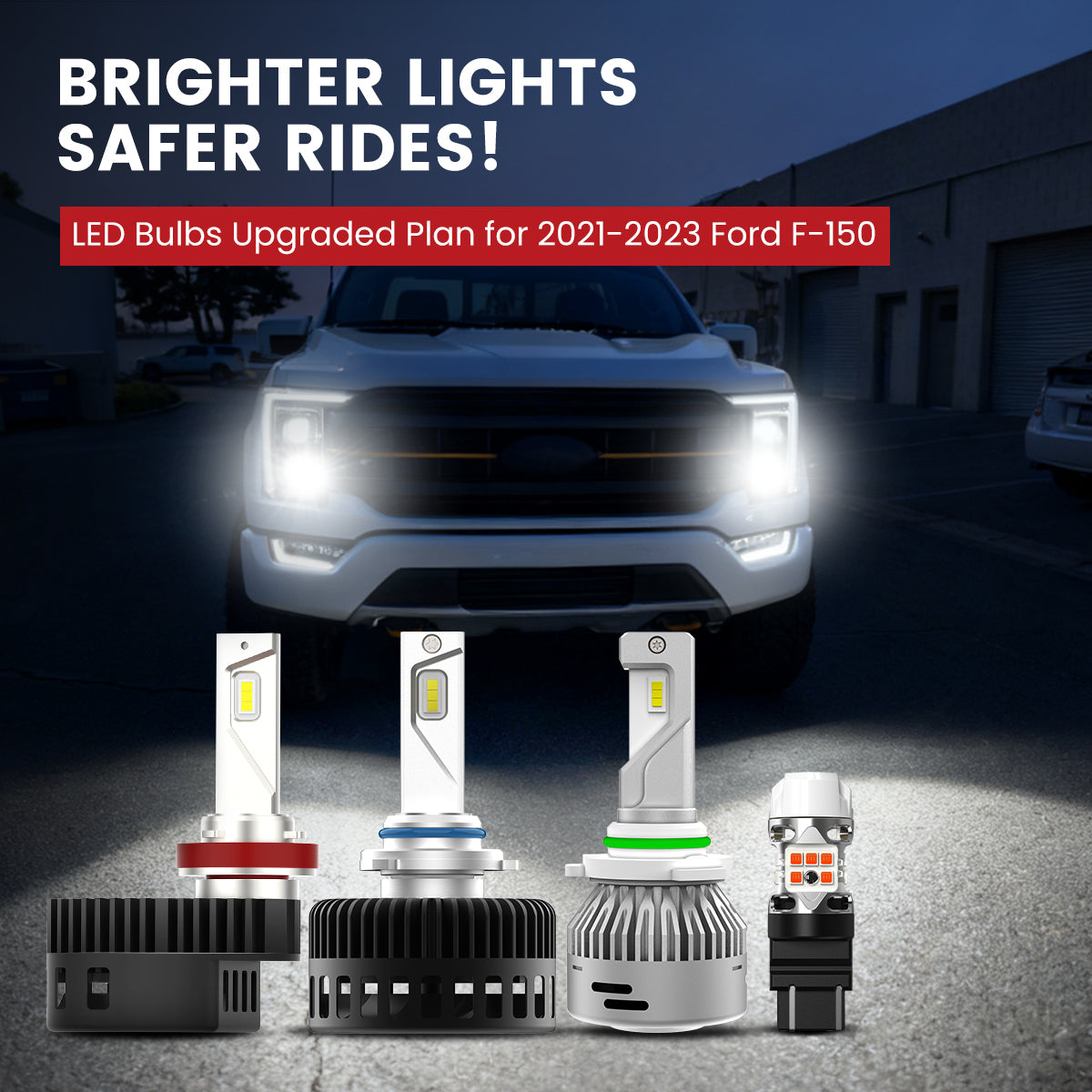 Lasfit LED Bulbs for 2021-2023 Ford F150