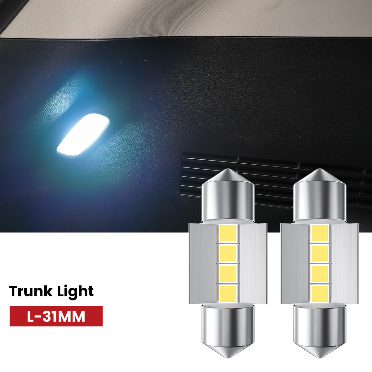 Lasfit 31MM led trunk lights fit for 2021-2023 Kia Seltos 