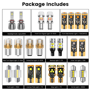 Lasfit combo package led bulbs for 2021-2023 Kia Seltos LX