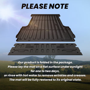 Fit for 2021-2023 Ford F-150 & F-150 Lightning 5.5' Bed & Tailgate (Without Work Surface) Mats Note