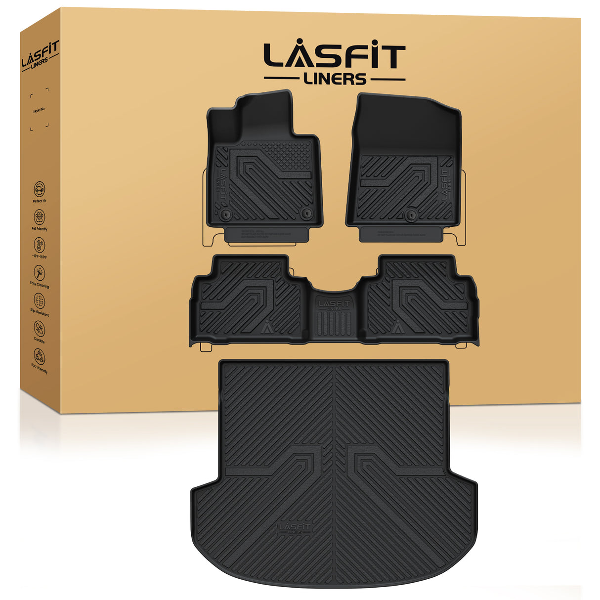 2021-2023 Hyundai Santa Fe Floor Mats & Cargo Mat Package