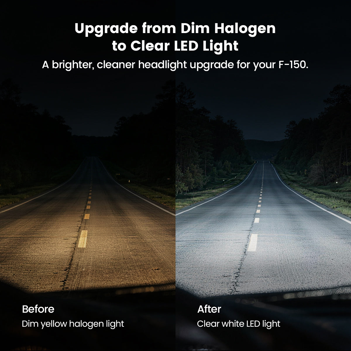 Fit for 2021-2023 Ford F-150 LED Bulbs | Full Exterior & Interior LED Upgrade