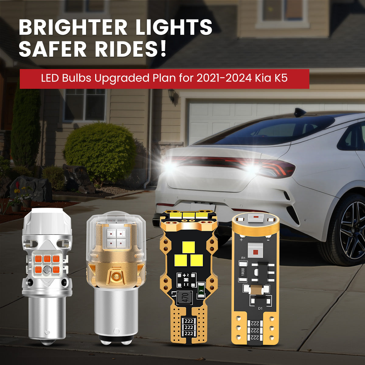 Lasfit LED Bulbs for 2021-2024 Kia K5