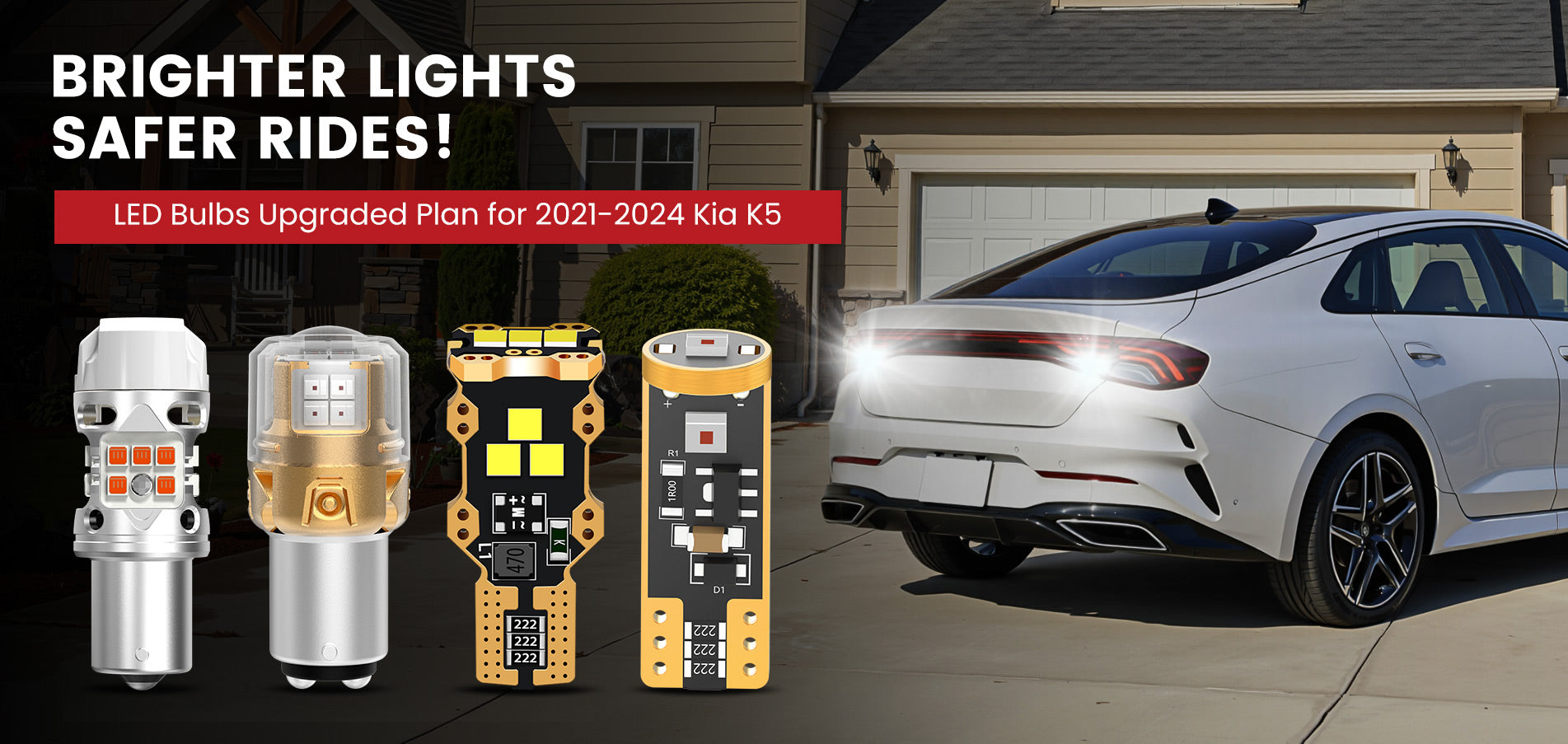 Lasfit LED Bulbs for 2021-2024 Kia K5