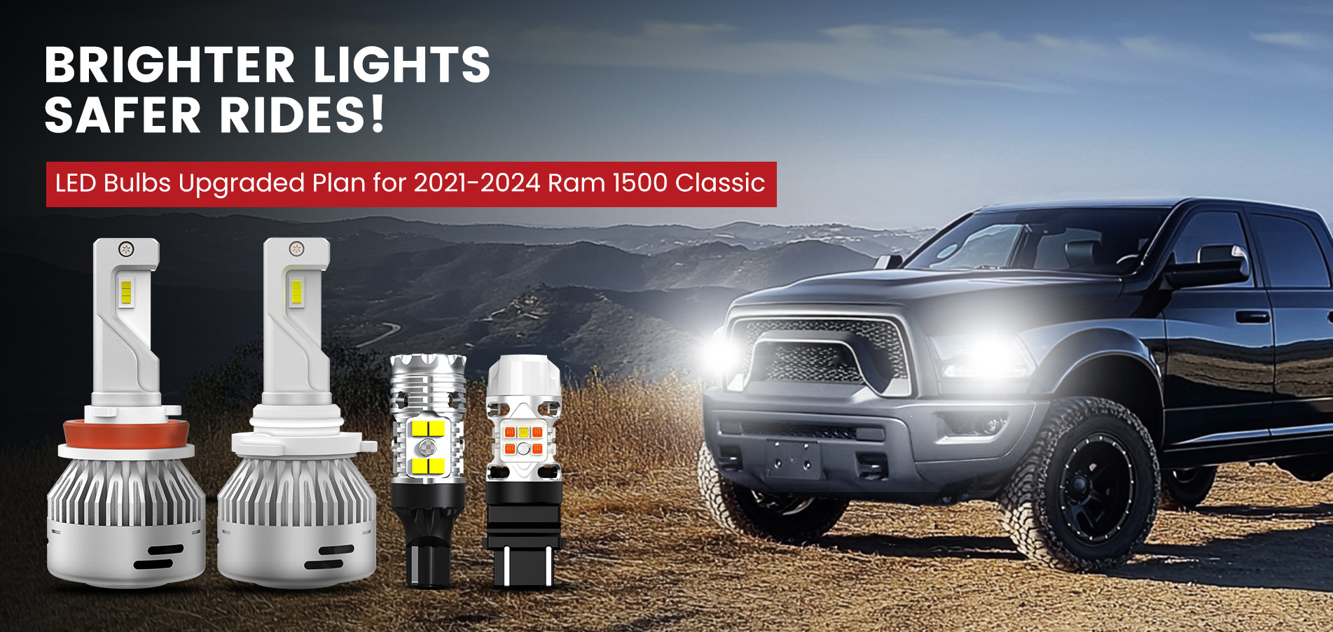 Lasfit best LED Bulbs for 2019-2024 Ram 1500 Classic