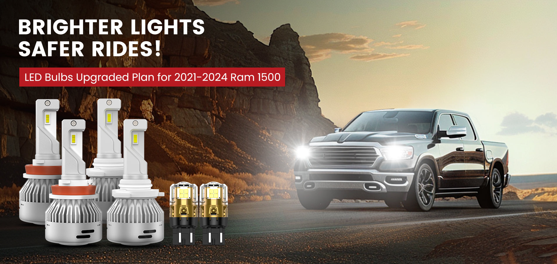 Lasfit LED Bulbs for 2019-2024 Ram 1500