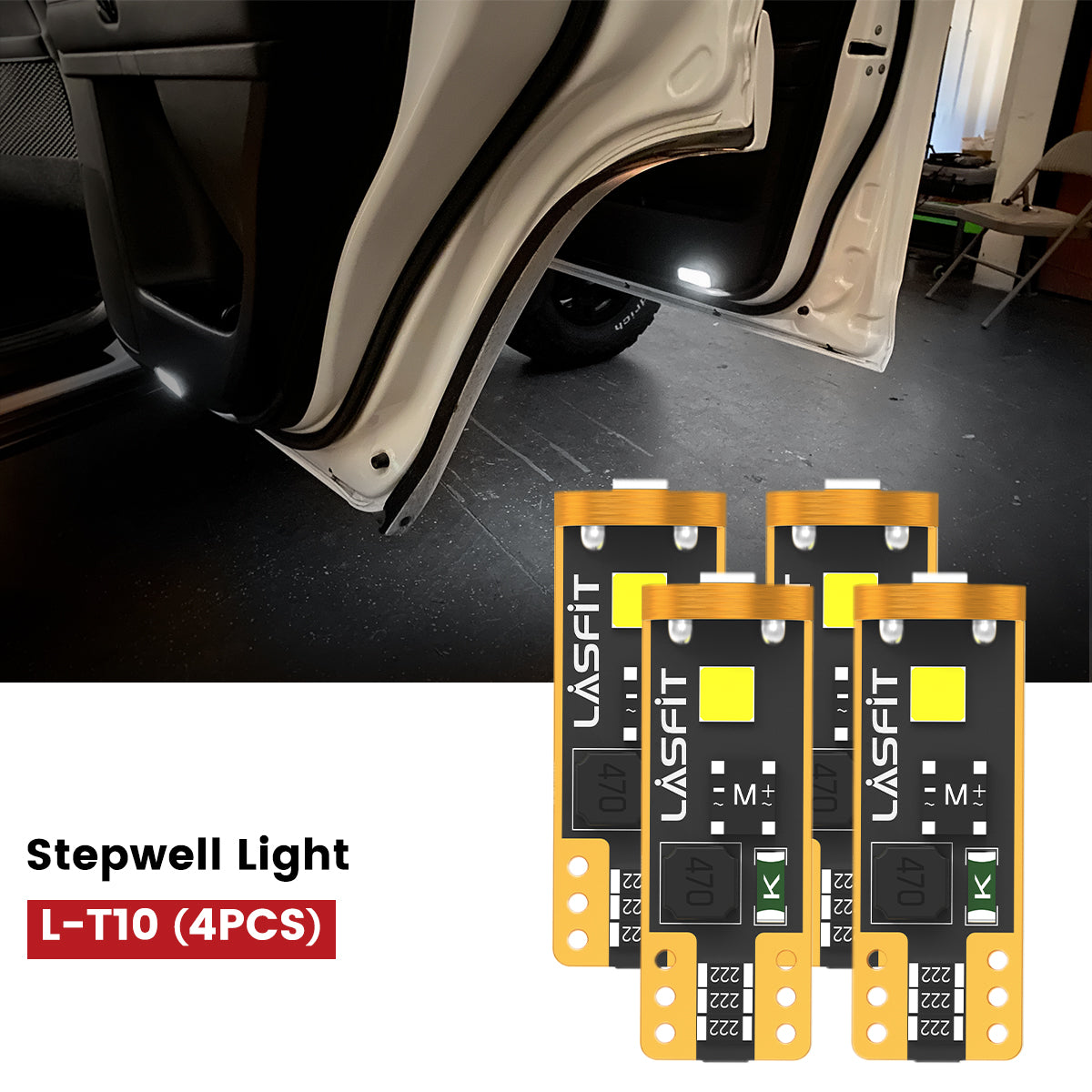 Lasfit 168 led stepwell lights for 2021-2024 Toyota 4Runner
