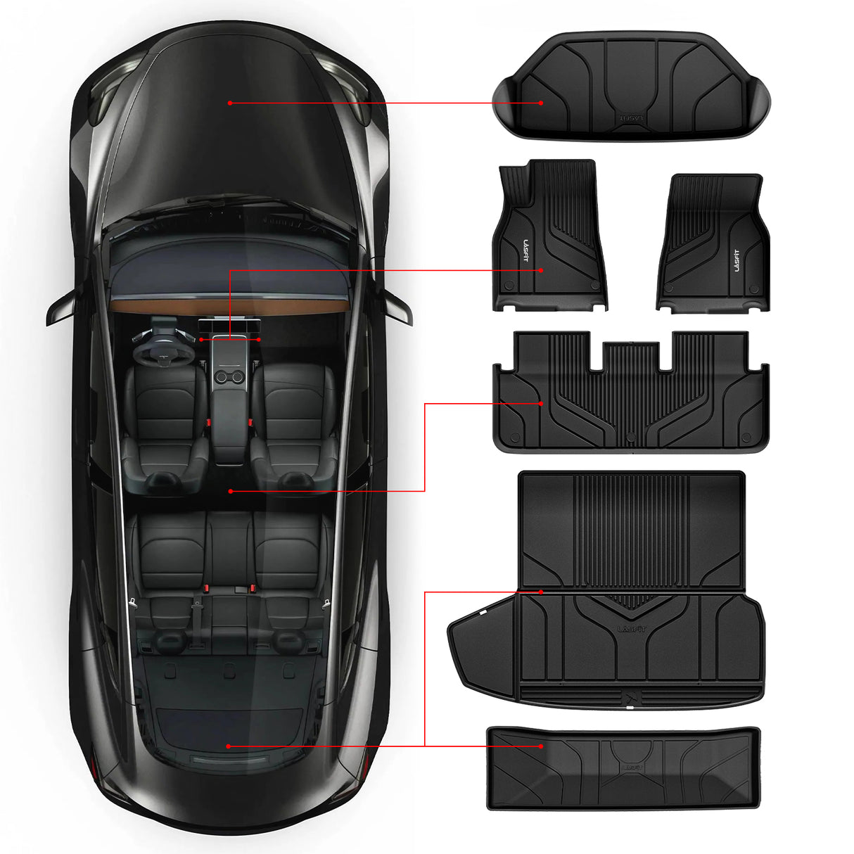  2021-2024 Tesla Model S Floor Mats Installation Show