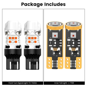 Lasfit combo package led bulbs for 2021-2025 Chrysler Pacifica