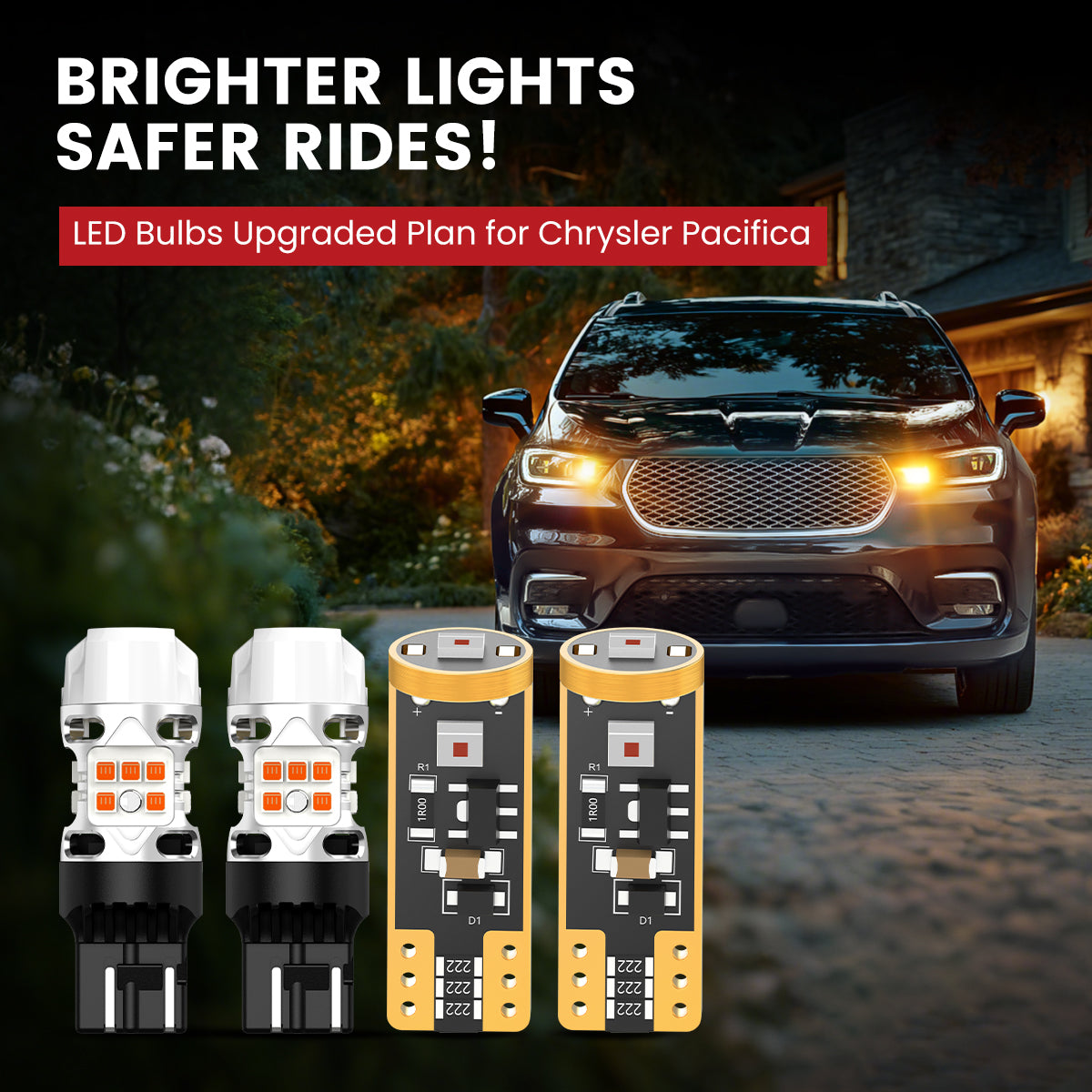 Lasfit LED Bulbs for 2021-2025 Chrysler Pacifica