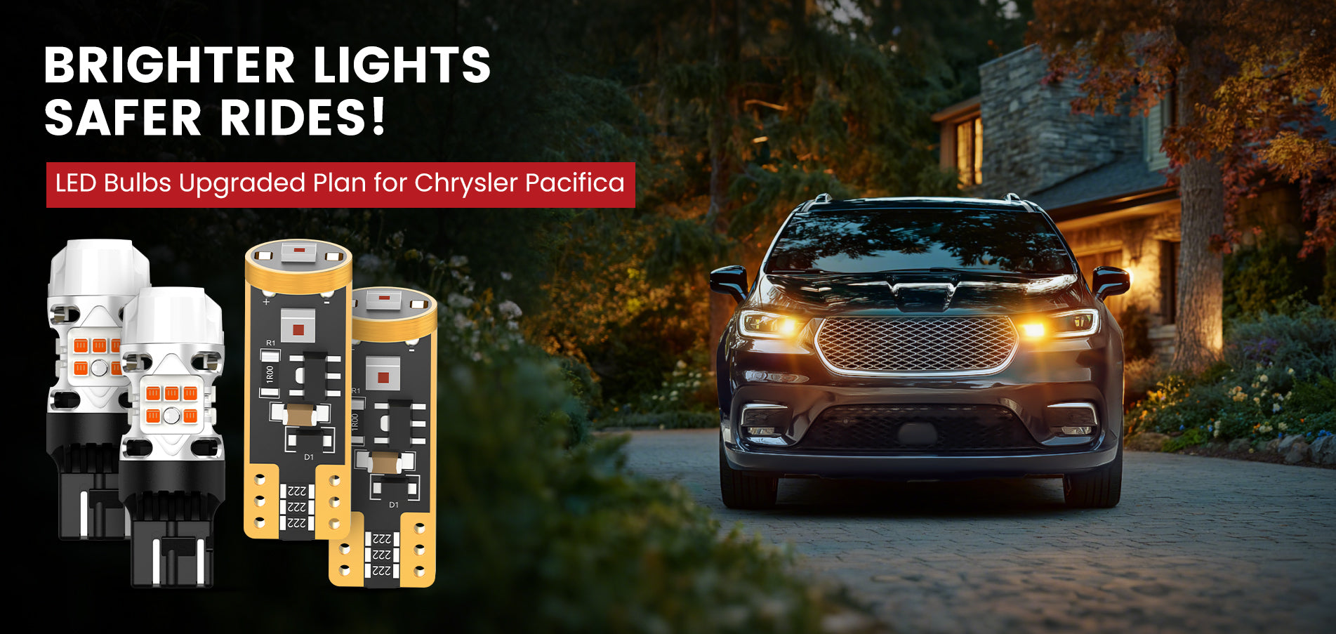 Lasfit LED Bulbs for 2021-2025 Chrysler Pacifica