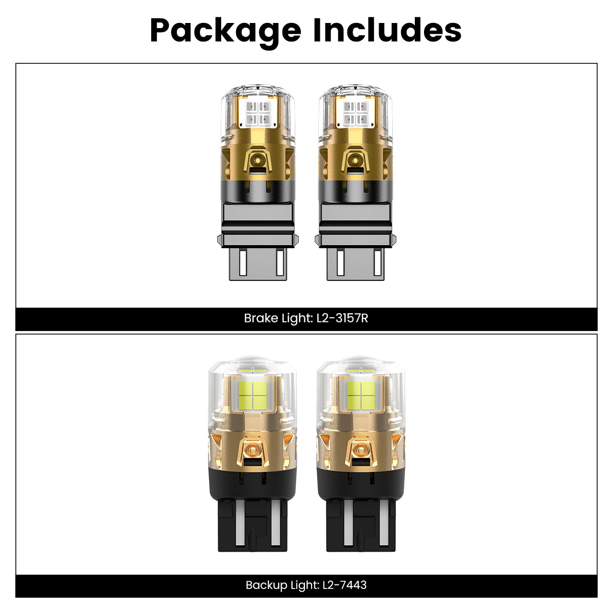 Lasfit combo package led bulbs for 2021-2025 Ford Bronco Sport