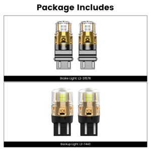 Lasfit combo package led bulbs for 2021-2025 Ford Bronco Sport