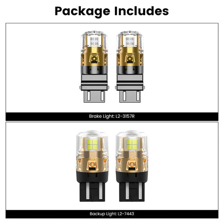 Lasfit combo package led bulbs for 2021-2025 Ford Bronco Sport