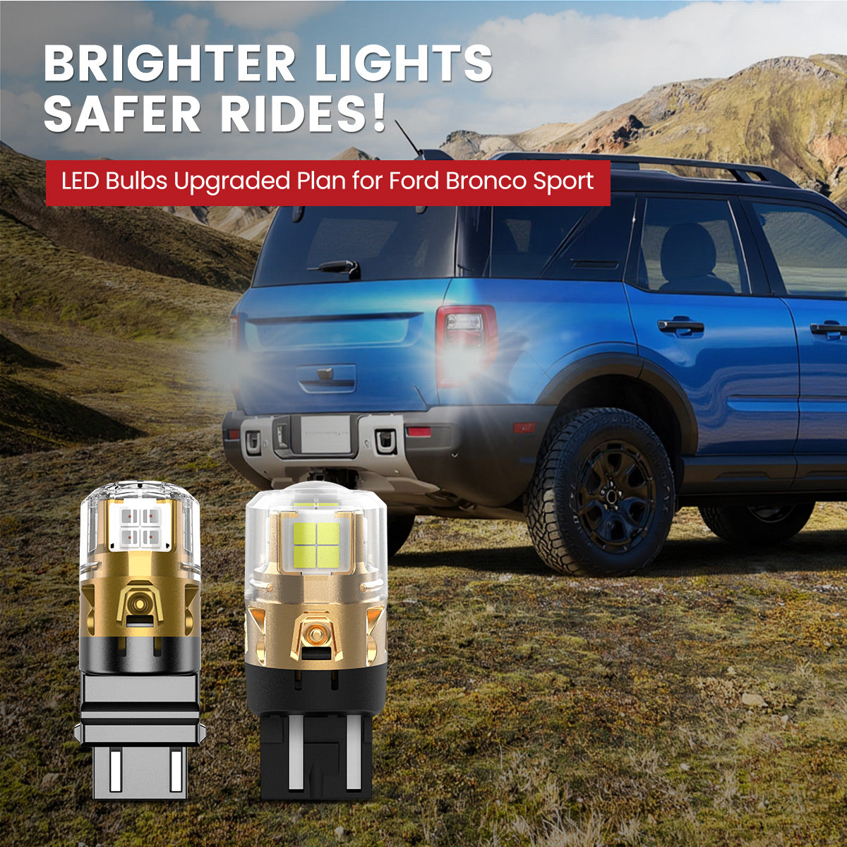 Lasfit LED Bulbs for 2021-2025 Ford Bronco Sport