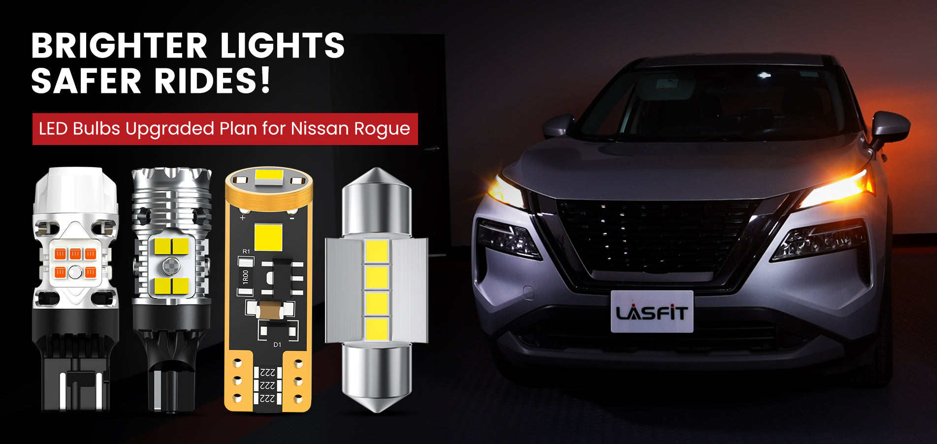 Lasfit LED Bulbs for 2021-2025 Nissan Rogue