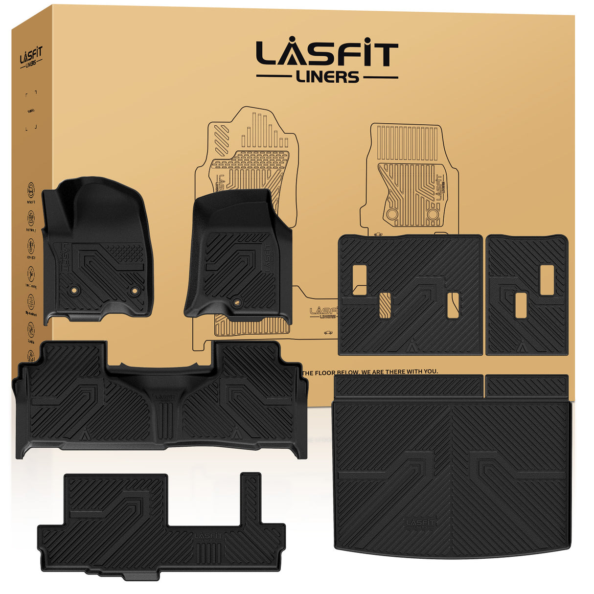 Fit for 2021-2025 Chevrolet Suburban Floor Mats/Cargo/Seatback Mat