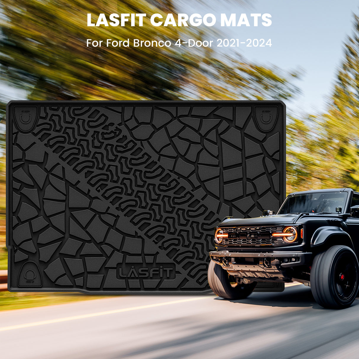 2021-2025 Ford Bronco Custom Fit Cargo Mat