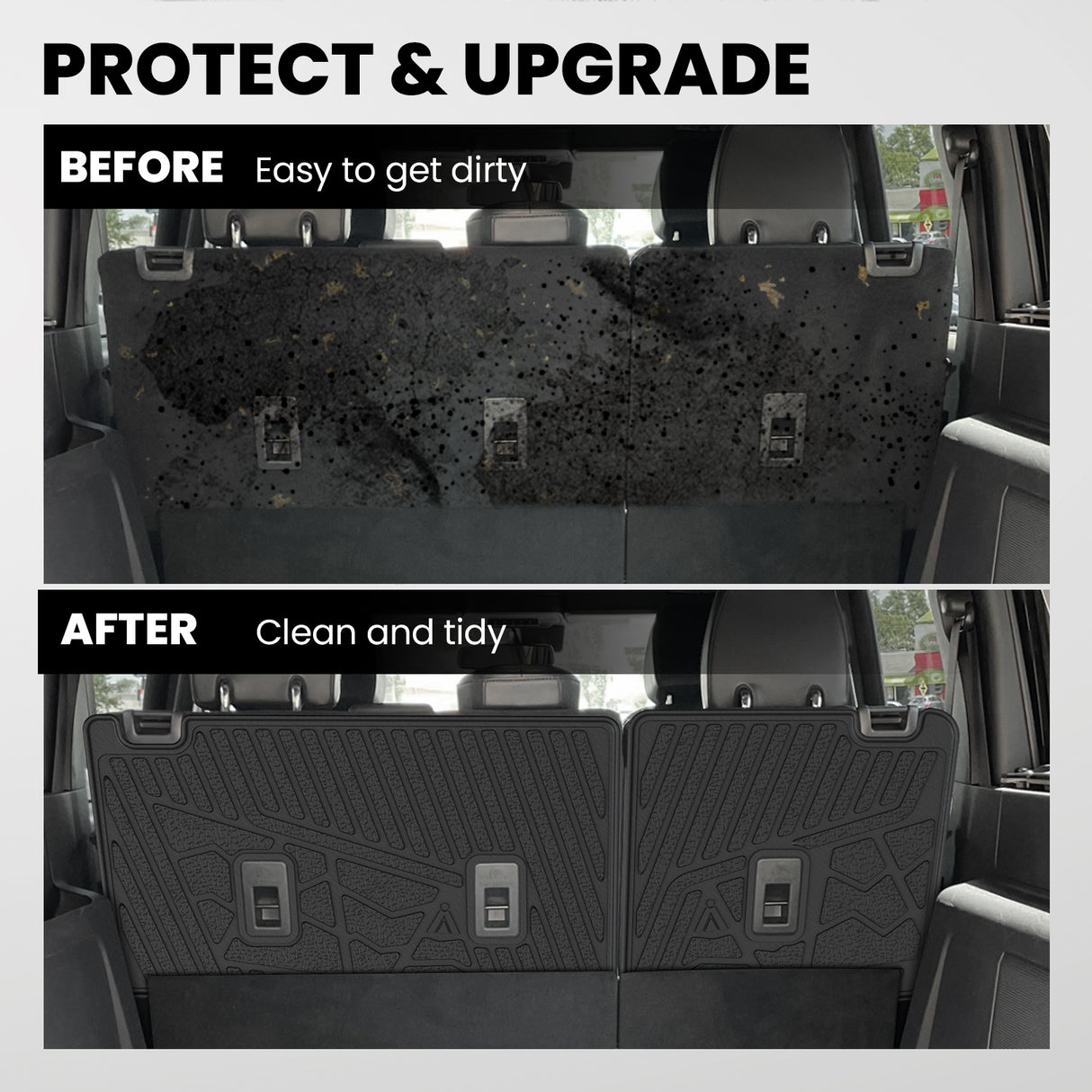 2021-2025 Ford Bronco Seatback Mat, Fit 4-Door & Carpet Floor, Full Protection