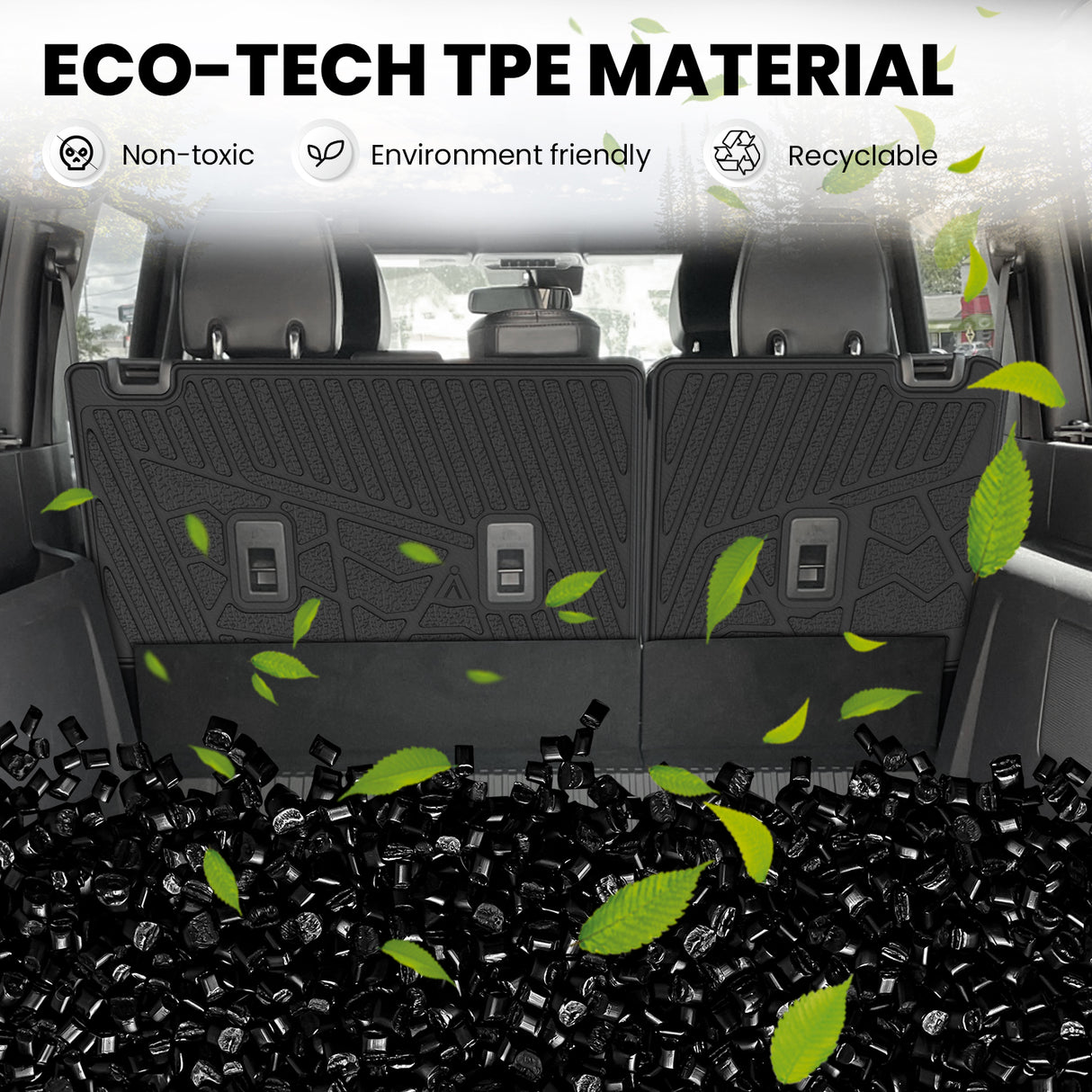 2021-2025 Ford Bronco Seatback Mat, Fit 4-Door & Carpet Floor TPE Material