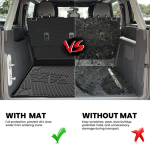 2021-2025 Ford Bronco Seatback & Cargo Mats, Fit 4-Door & Carpet Floor Full Protection