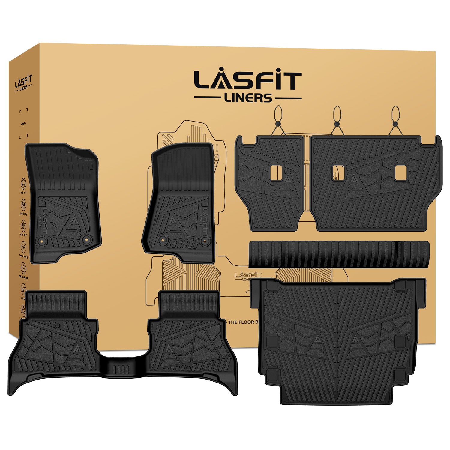 Jeep Wrangler 4xe Floor Mats & Cargo Mat - Custom Fit, All-Weather