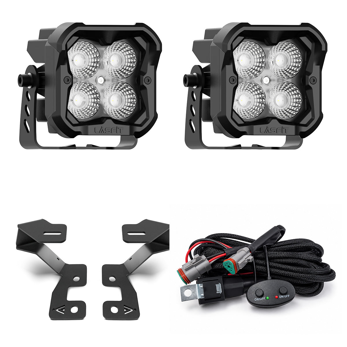2021-2026 Ford Bronco Sport 3 inch white flood ditch light 