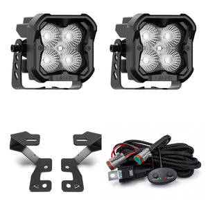 2021-2026 Ford Bronco Sport 3 inch white flood ditch light 