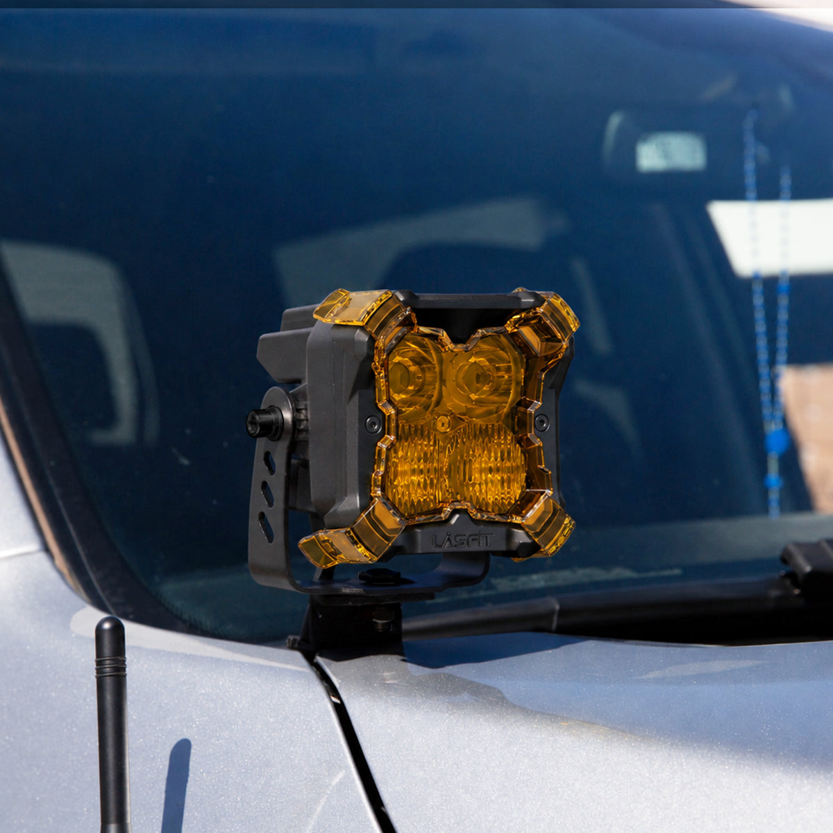 2021-2026 Ford F-150 3 inch led amber combo ditch light with bracket