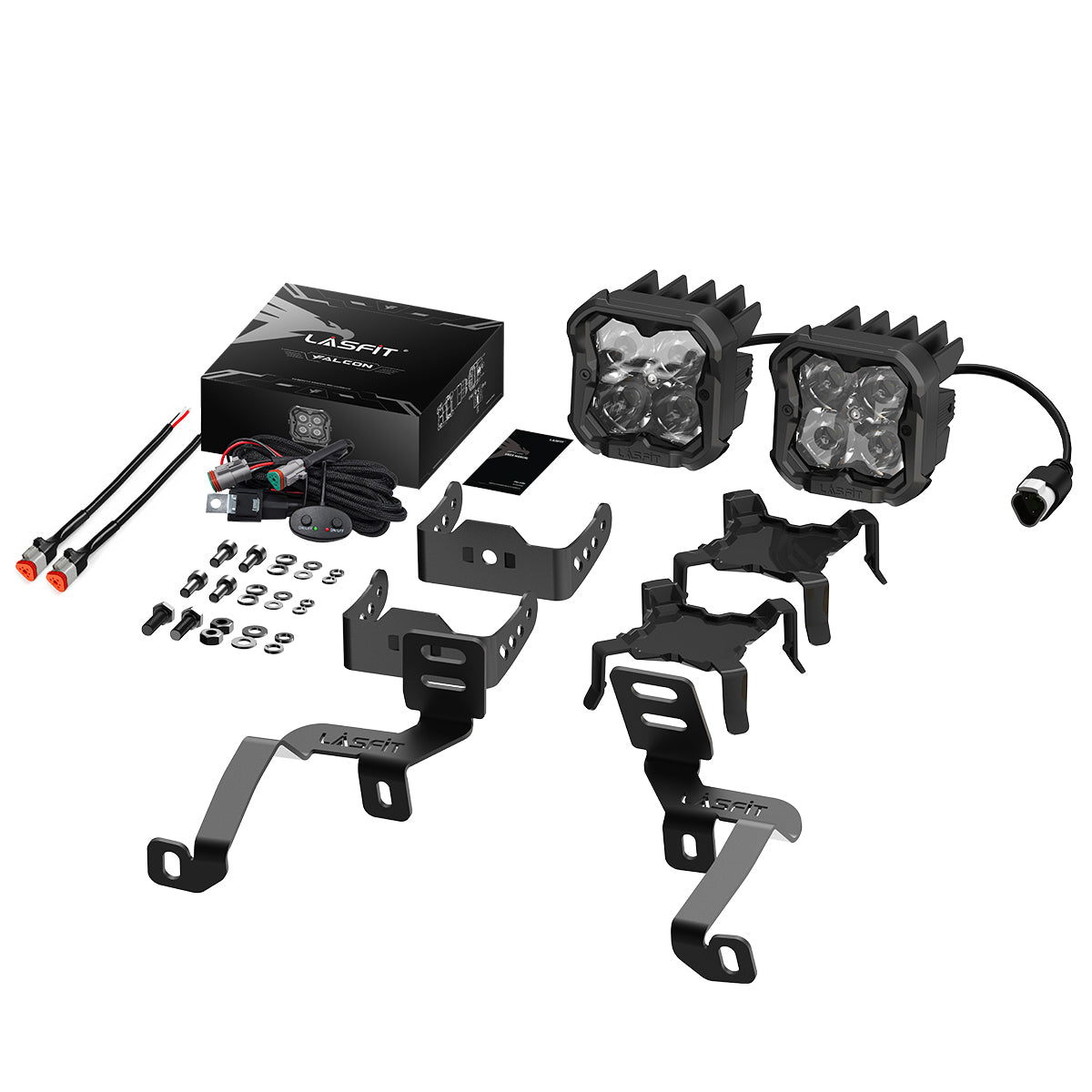 2021-2026 Ford F-150 3 inch white spot ditch light package